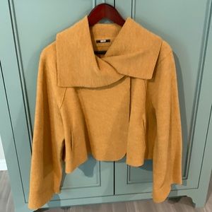 Oska Wool Cropped Sweater Jacket